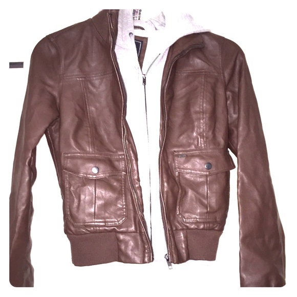 OBEY double lined leather jacket