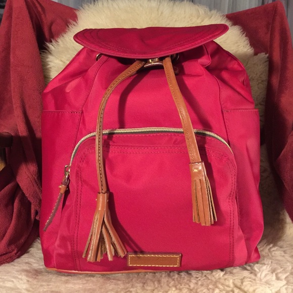 Dooney Red Backpack