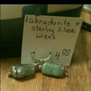 Bogo Labradorite stone earrings