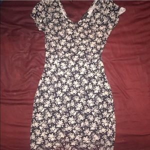 Open back mini dress