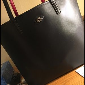 Coach 32701 Metro Leather Tote Black GENTLY USED