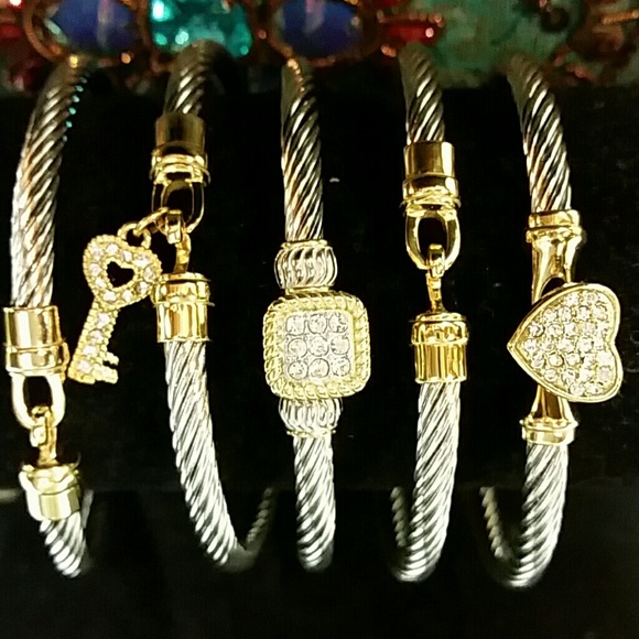 Emma Skye Jewelry - Cable bangle-$10 ea-NWOT