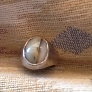 🔆NATIVE AMERICAN RING AGATE VINTAGE UNWORN🔆
