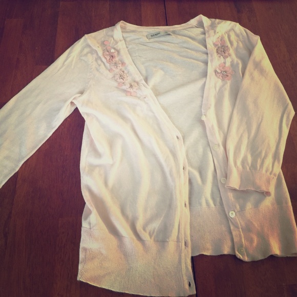 Pink flower cardigan