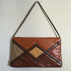Vintage Leather Clutch Bag