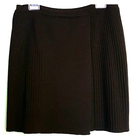 Merino Wool Brown Skirt