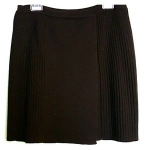 Merino Wool Brown Skirt