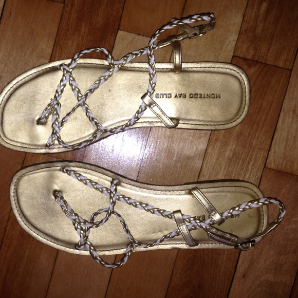 Tan/gold sandals - Picture 1 of 1