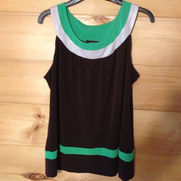 Alyx brown and lime green work tank Large