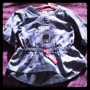 Blue Jean Shirt with Buttons