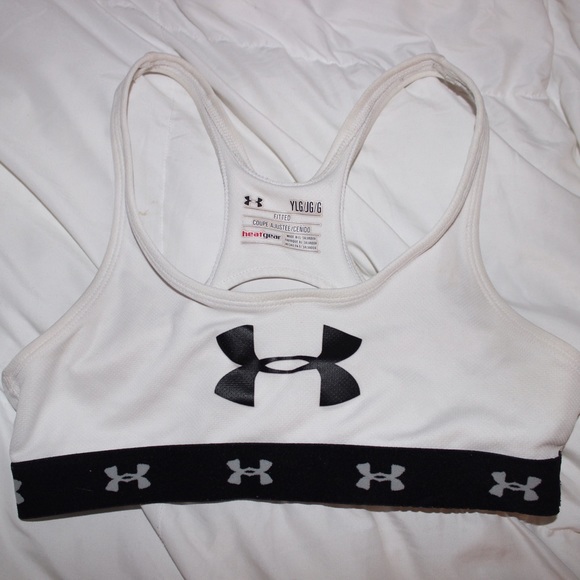 White Under Armour Sports Bra
