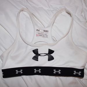 White Under Armour Sports Bra