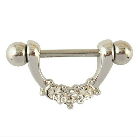 Jewelry - SOLD Rhinestone nipple rings