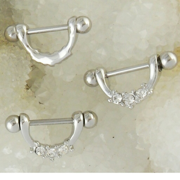 SOLD Rhinestone nipple rings - Picture 2 of 2