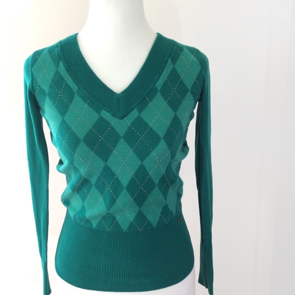 ❗️SALE❗️Guess Green Argyle Sweater