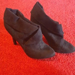 Black booties size 8