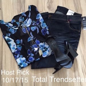 Floral Top- Size 3X