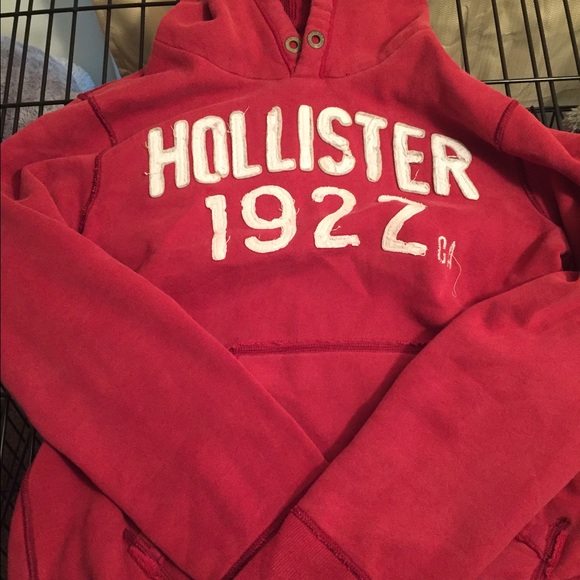 Size S. Red Hollister hoodie. Very cozy