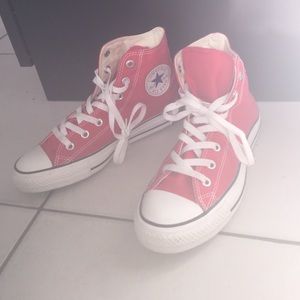 Red high top converse