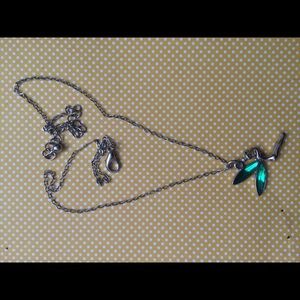 Green fairy necklace