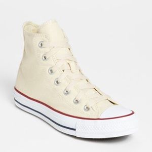 Cream all star high tops!