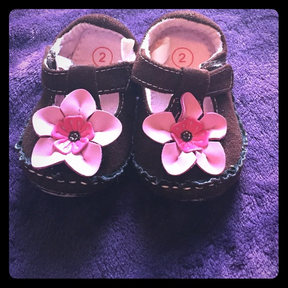 Pink and Brown Mary Janes