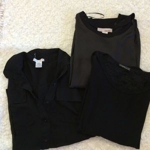 3 for $10 black work tops