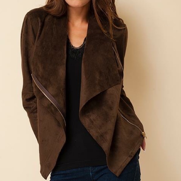Suede Moto Jacket