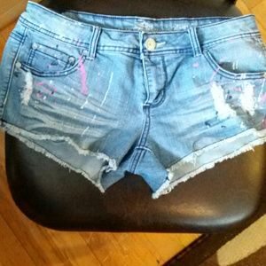 Jean Distressed shorts