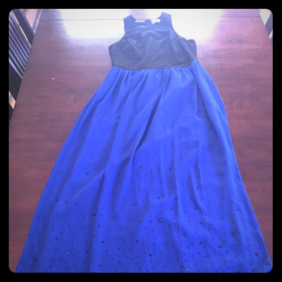 RHYME color block maxi dress NWOT