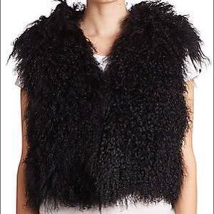 Adrienne Landau Mongolian Lamb Fur Vest