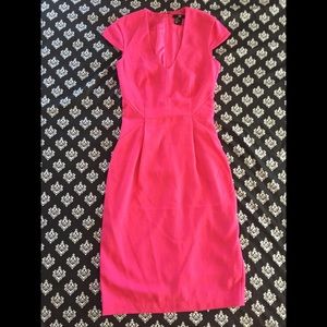 Hot Pink Short Sleeve Dress