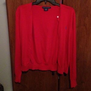 Ralph Lauren Red Cardigan