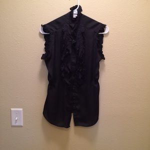 Ruffled Sleeveless Top