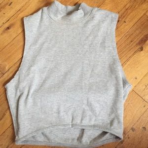 Cute gray cropped top from Urban Outfitters!