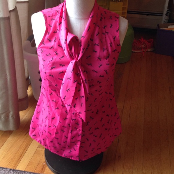 Pink The Loft button down - Picture 2 of 4