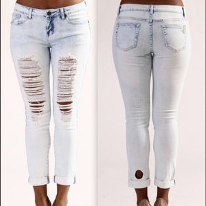 Ripped Boyfriend Jeans