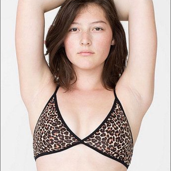 American Apparel Leopard Bralette