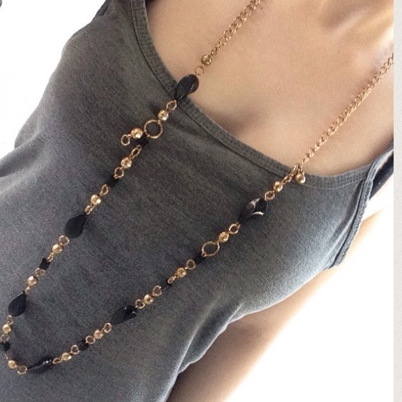 Black and gold necklace
