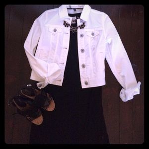 NWT White Denim Jacket