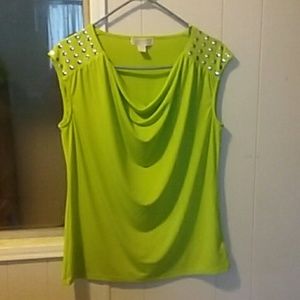 Michael Kors green blouse