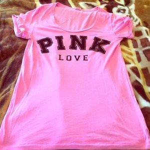 Victoria's Secret Pink scoop neck tee L