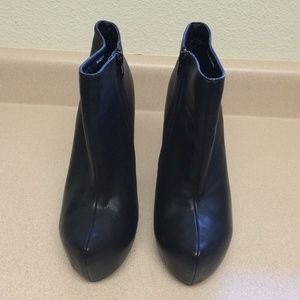 Forever 21 Black Faux Leather Booties