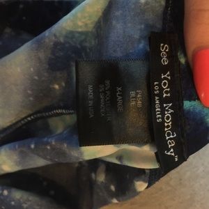 XLG galaxy print leggings