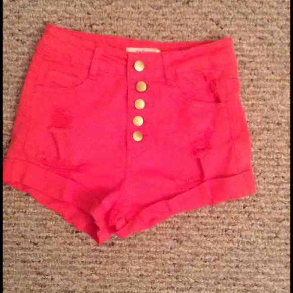 Super cut high wasted shorts