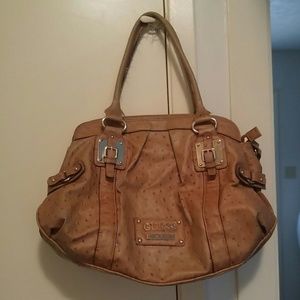 Guess tan handbag