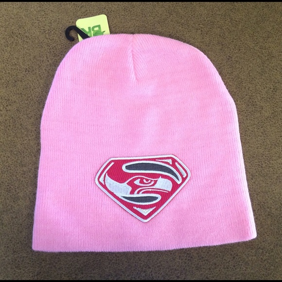 Pink Seahawks Beanie