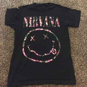 Medium floral print Nirvana T-shirt