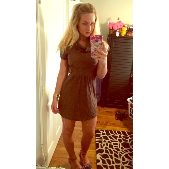 Brown Sweater Dress