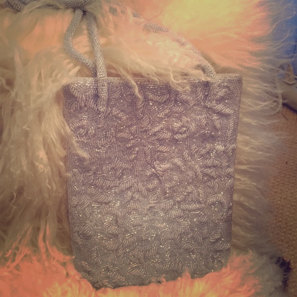 Lavender beaded bag
